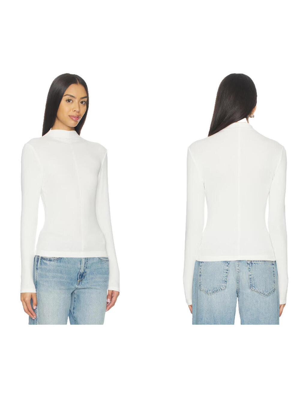 Pistola Dara Long Sleeve Funnel Neck Top ecru size S NWT $98msrp - Picture 2 of 7